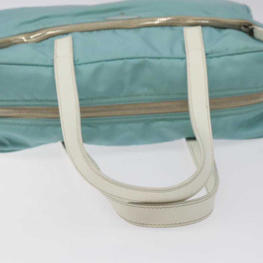 PRADA Hand Bag Nylon Blue Silver Auth 121844 - Picture 7 of 16